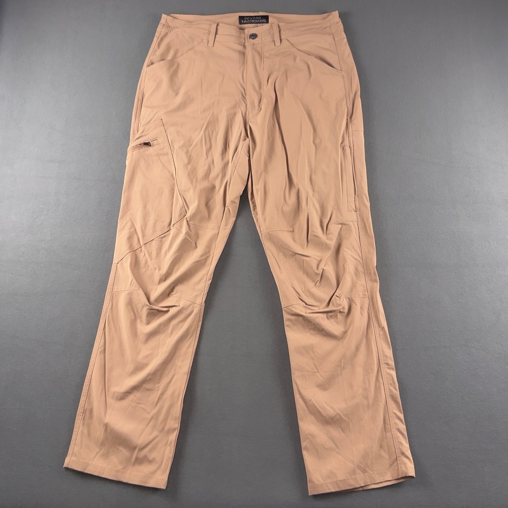 Savage Tacticians Mens Tactical Pants Coyote Brown Stretch Outdoor 32x30